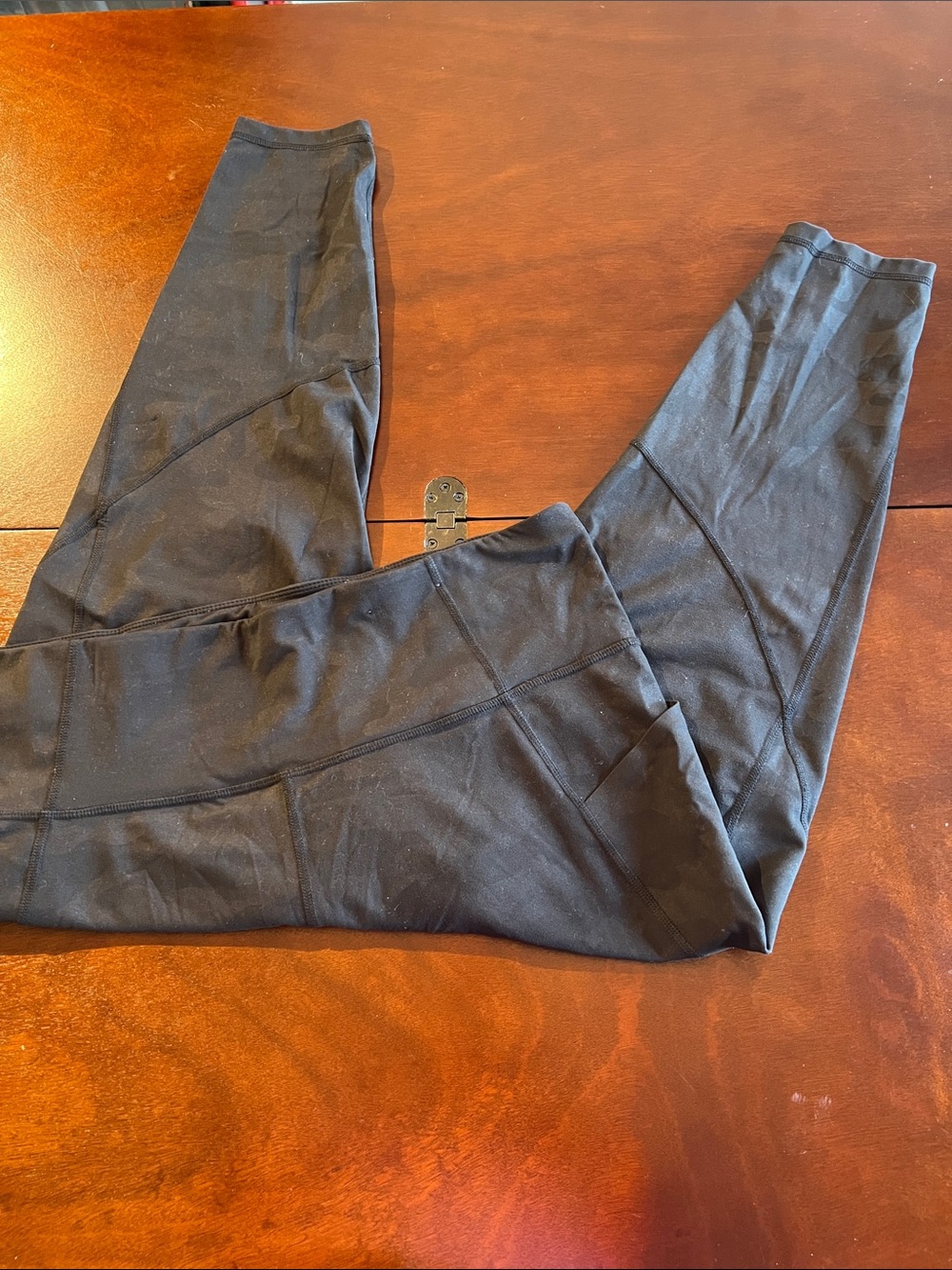 Xersion Black High-Waist muted camo pocket Leggings